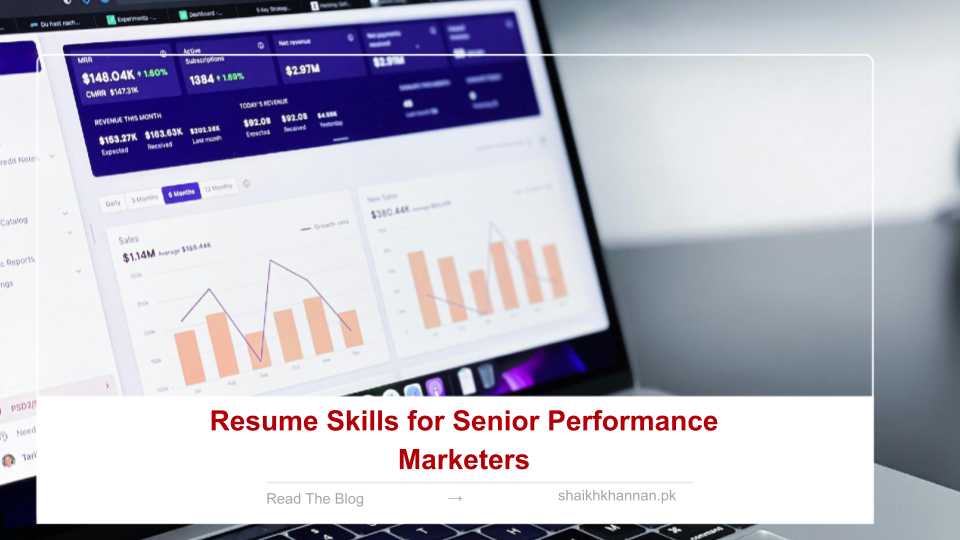 Resume Skills for Senior Performance Marketers